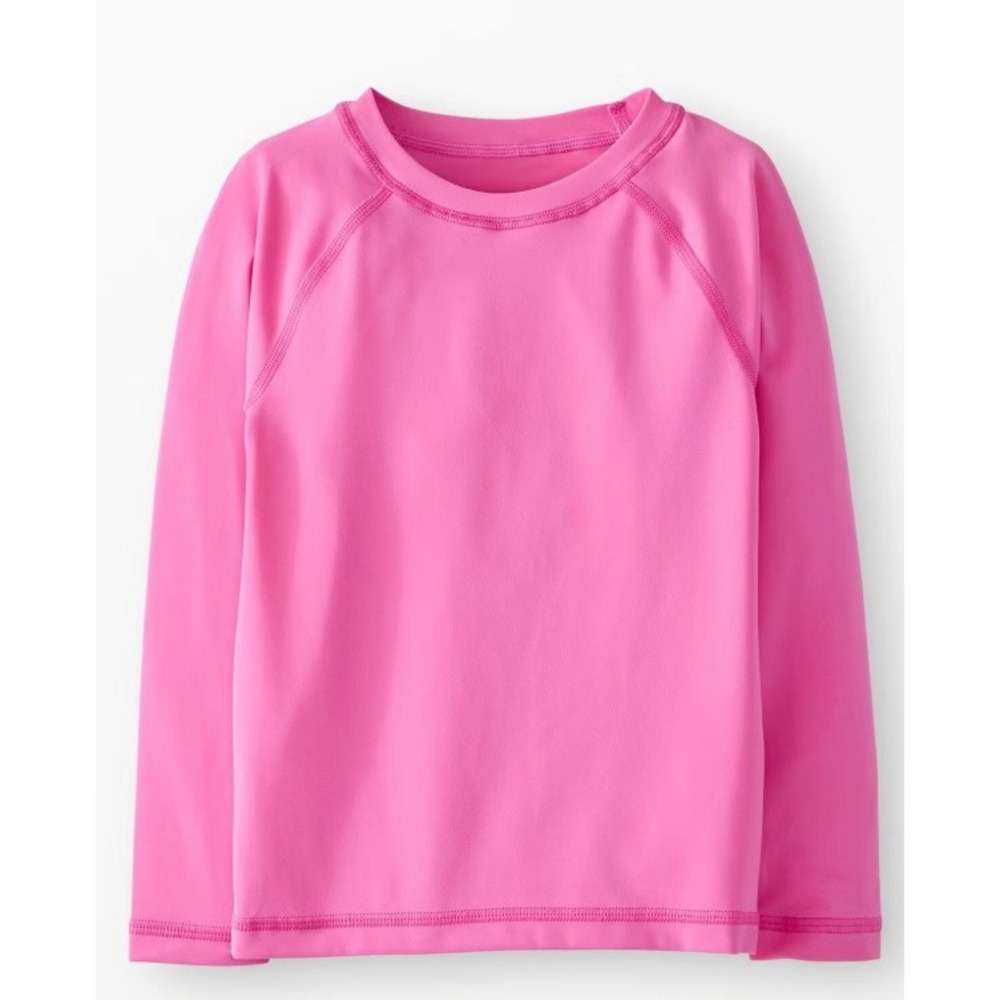 Hanna Andersson Rashguard Top Girls US 10 140cm Pink Swim Vacation Beach